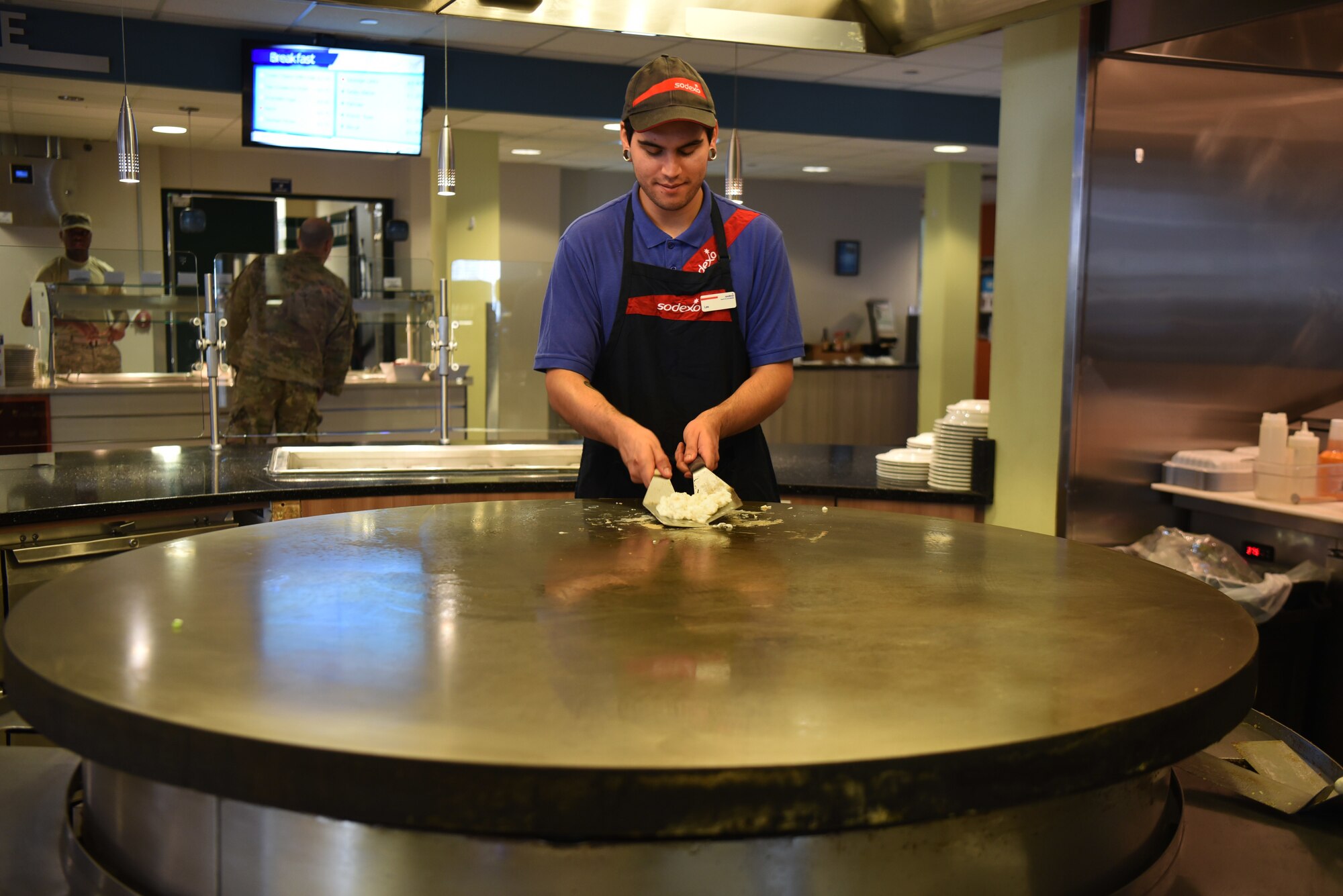 Grab a tray, pick a station, place an order, wait patiently for delicious nutrition.