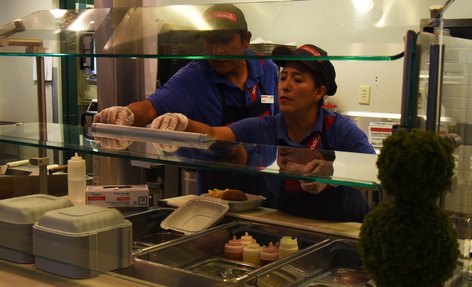 Grab a tray, pick a station, place an order, wait patiently for delicious nutrition.