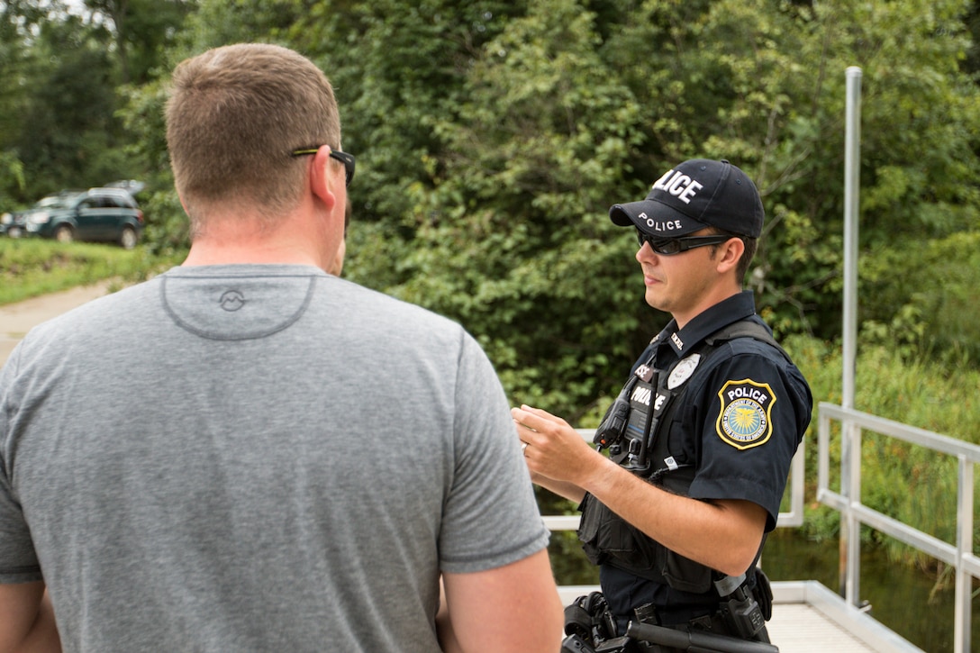 Fort McCoy police officer serves in two ways