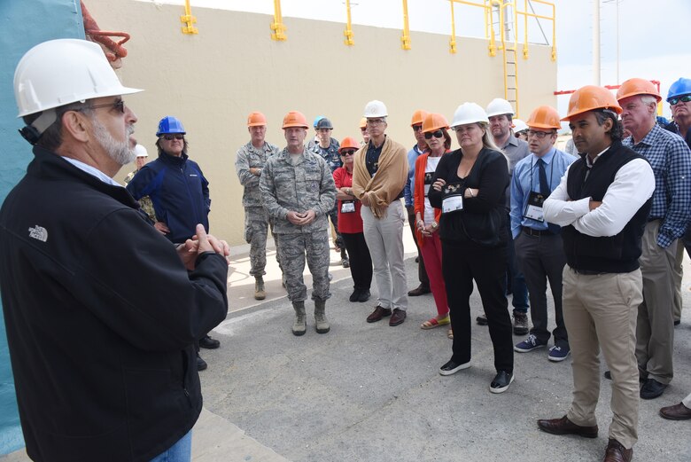 Gen. Terrence J. O’Shaughnessy, commander of U.S. Northern Command and North American Aerospace Defense Command, and NORAD civic leaders tour Space Launch Complex-2 at Vandenberg Air Force Base, Calif., on Aug. 7, 2018. (U.S. Air Force photo by Tech. Sgt. Jim Araos/Released)
