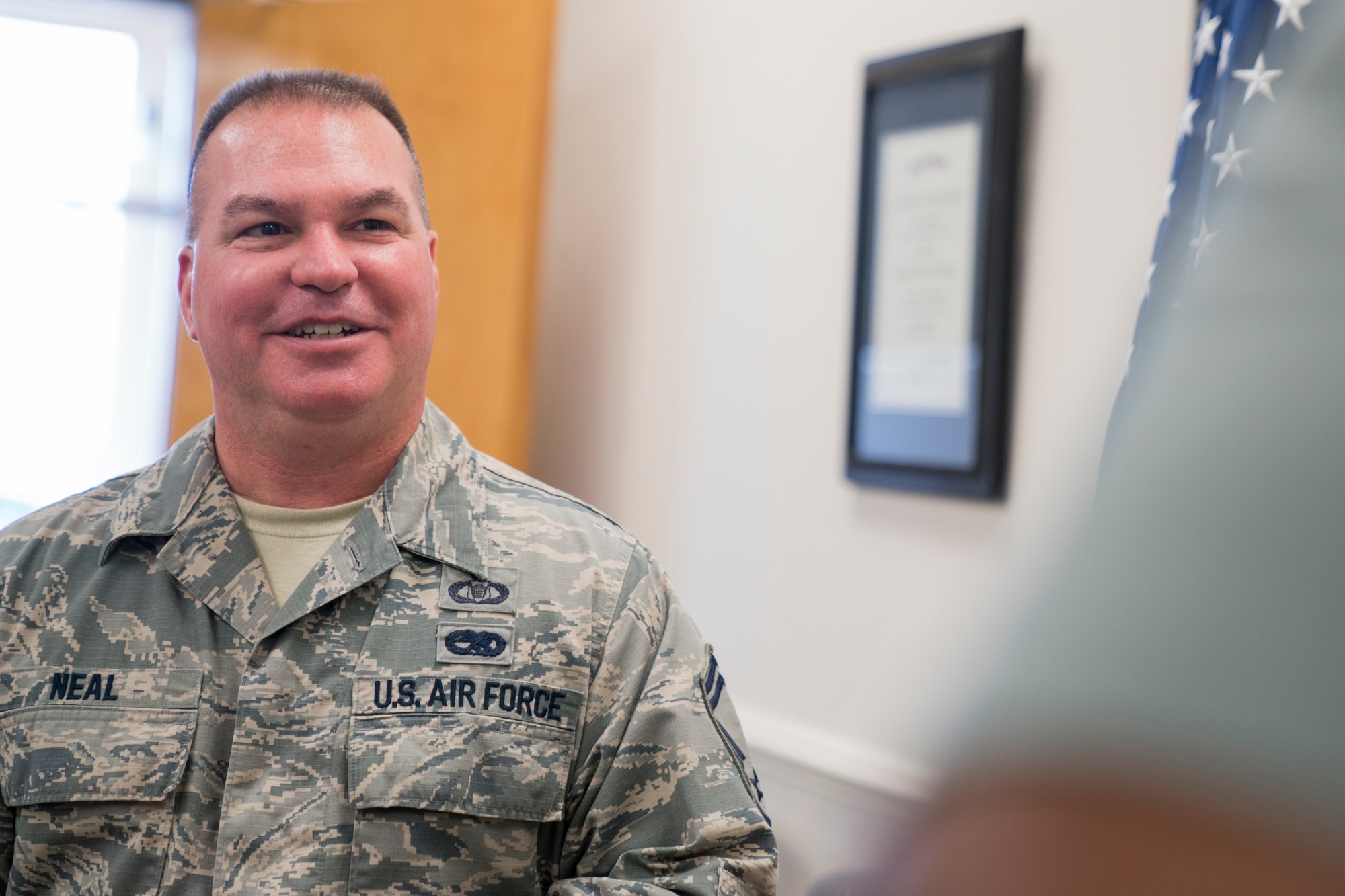 Senior Master Sgt. Richard Neal helps shape and mentor Reserve Citizen Airmen