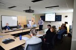 Jeff Hough, Carderock's distinguished engineer for ship design, leads a discussion on model-based systems engineering and set-based design during a Naval Research and Development Establishment collaboration forum on Aug. 1, 2018, at Naval Surface Warfare Center, Carderock Division in West Bethesda, Md. (U.S. Navy photo by Kelley Stirling/Released)