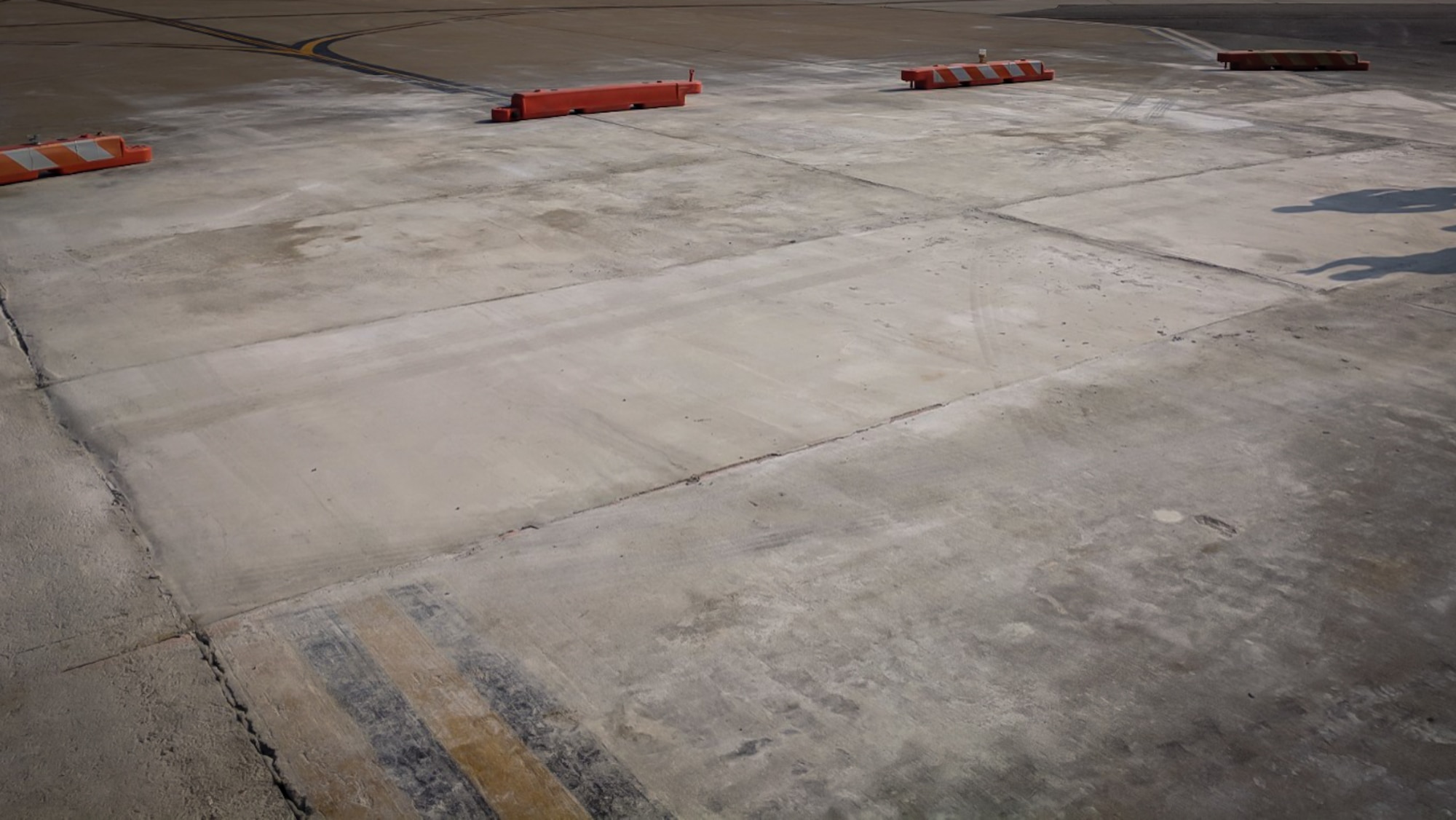 The 51st Civil Engineer Squadron structures flight, the Dirt Boys, replaced 18 feet of taxiway after Operations Support Squadron personnel discovered a rupture in the cement on Osan Air Base, Aug. 4 to 6, 2018.