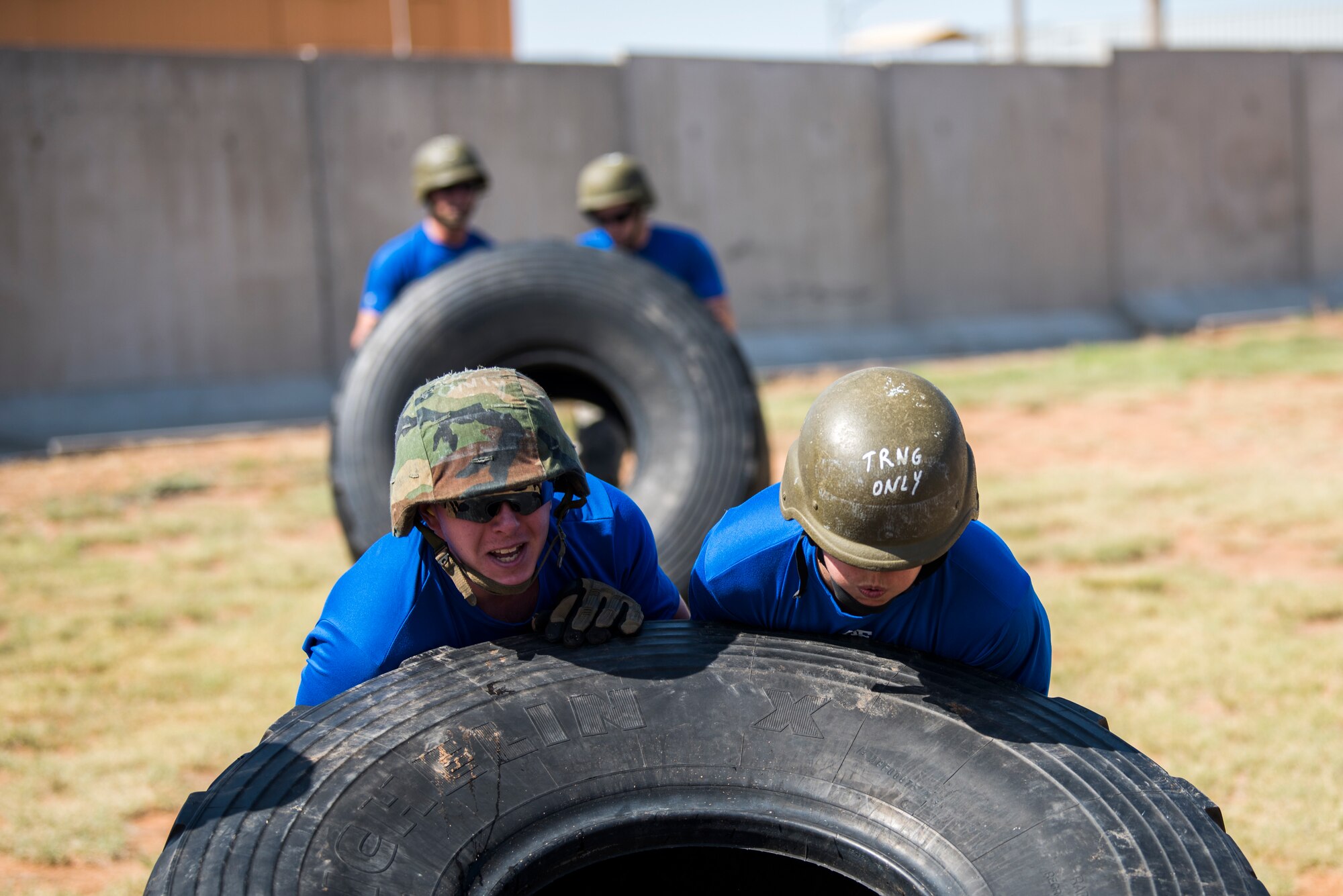 EMTs flip tires