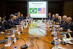Defense Secretary James. N. Mattis meets with Brazilian defense leaders during his trip to Brazil.