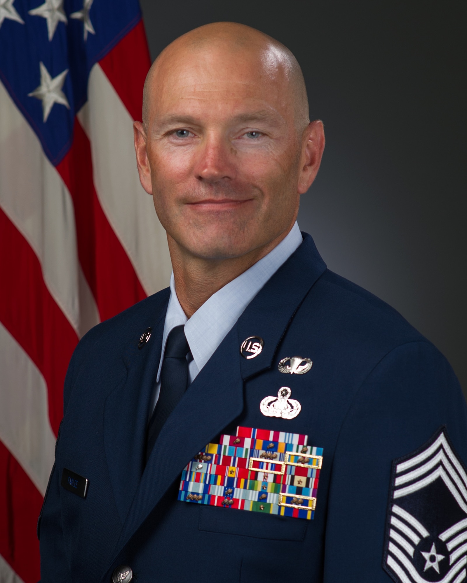 Chief Master Sgt. Todd Farlee, official photo, U.S. Air Force