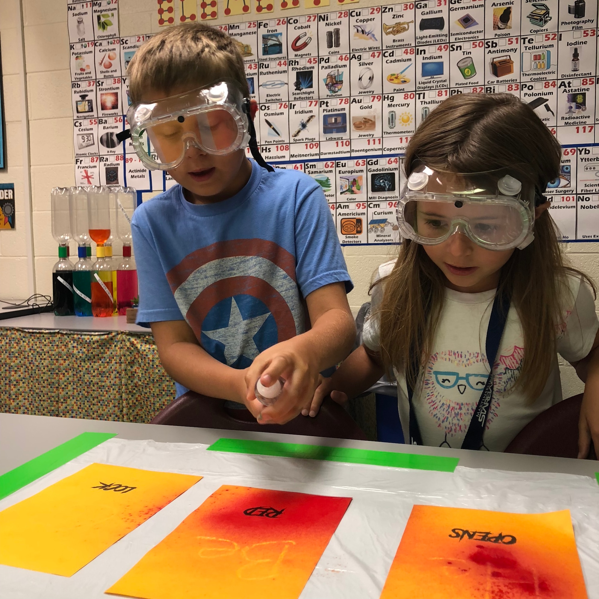 Martinsburg STARBASE, based at the 167th Airlfit Wing in Martinsburg, W.Va., held fice-day Science, Technology, Enginneering and Math, or STEM-based summer camps for children of local military families and friends. Seventy children, aged five to 14, participated in STEM activites like robotics, computer-aided design, rocketry, and DNA extraction. (photo courtesy of Martinsburg STARBASE)