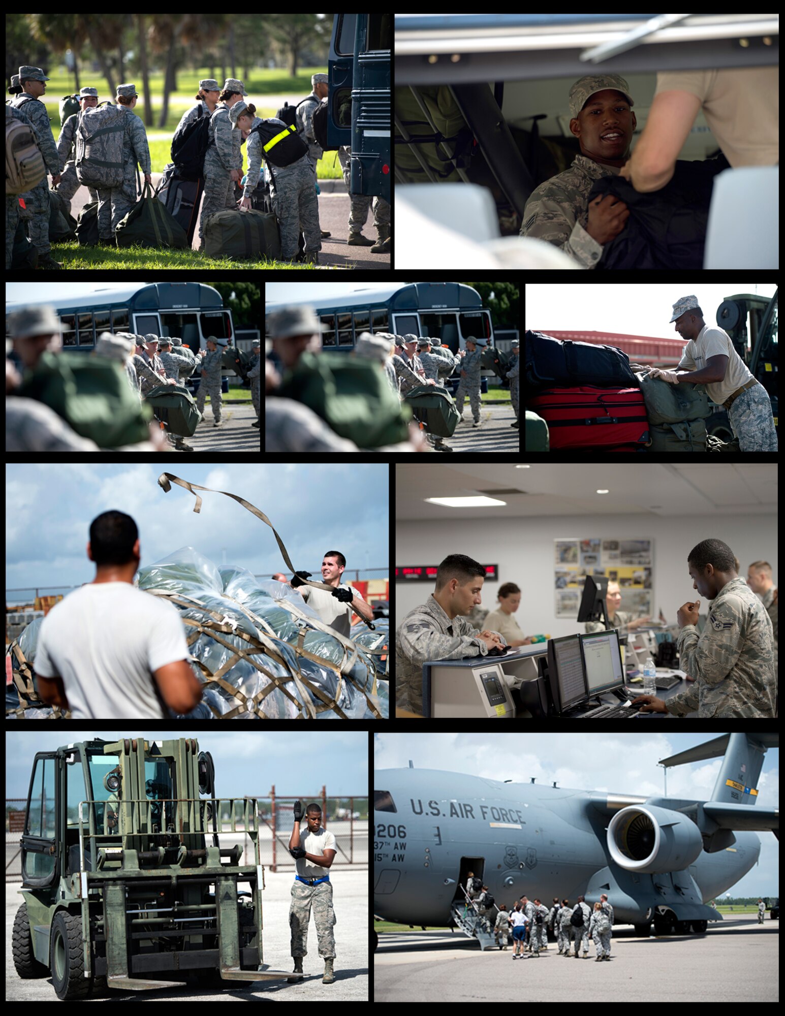 U.S. Air Force Airmen from the 6th Air Mobility Wing helped prepare gear for members from the 927th Aeromedical Staging Squadron for exercise Patriot Warrior 2018.