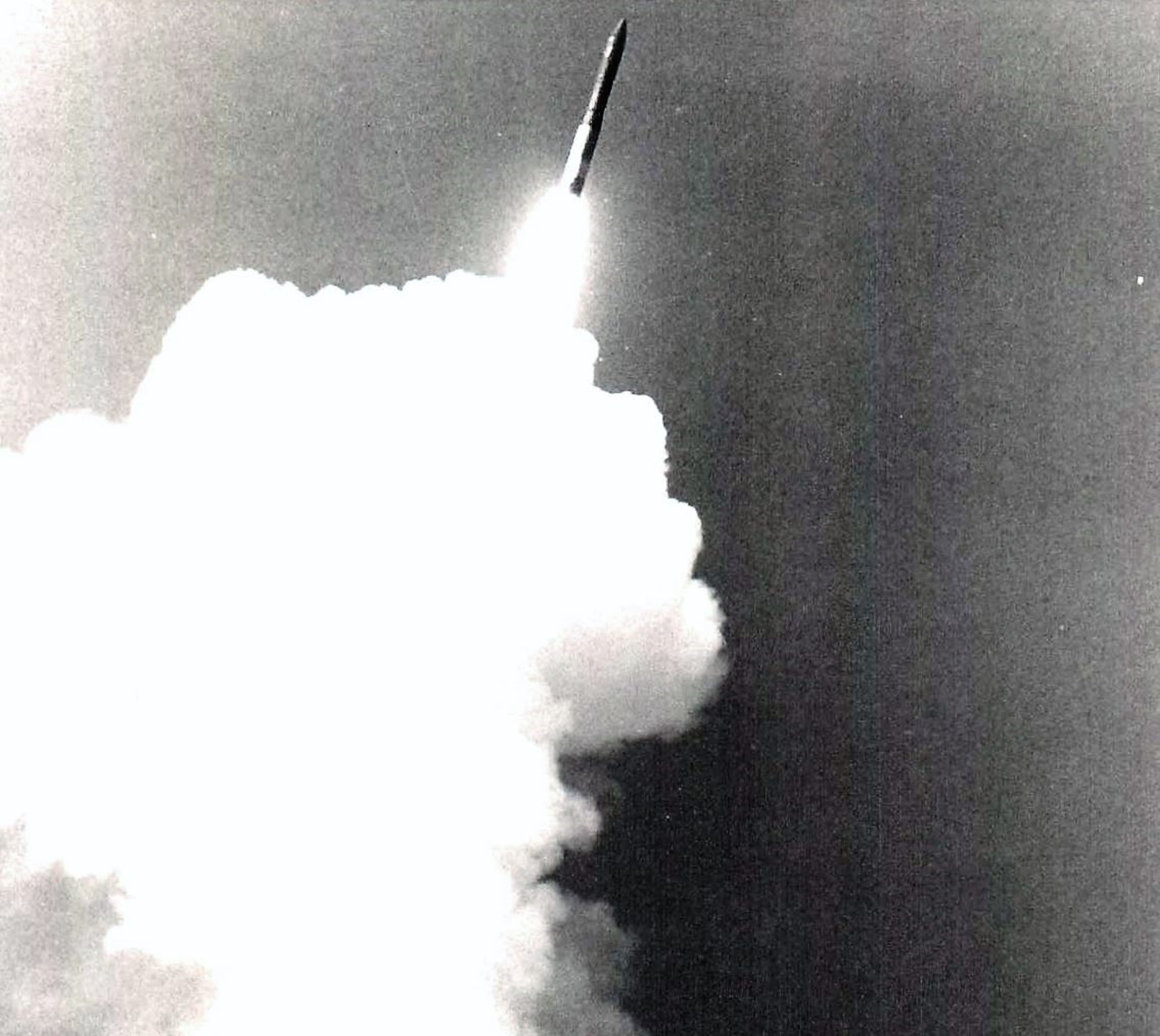 Propulsion: Three-stage solid fuel rocket motors; post-boost stage for positioning re-entry vehicle is liquid-fueled
Weight: 76,000 lbs.
Range: 6,000+ miles
Maximum speed: Approx. 15,000 mph
Armament: One, two or three MK-12A or MK-21 warheads
(Courtesy photo).