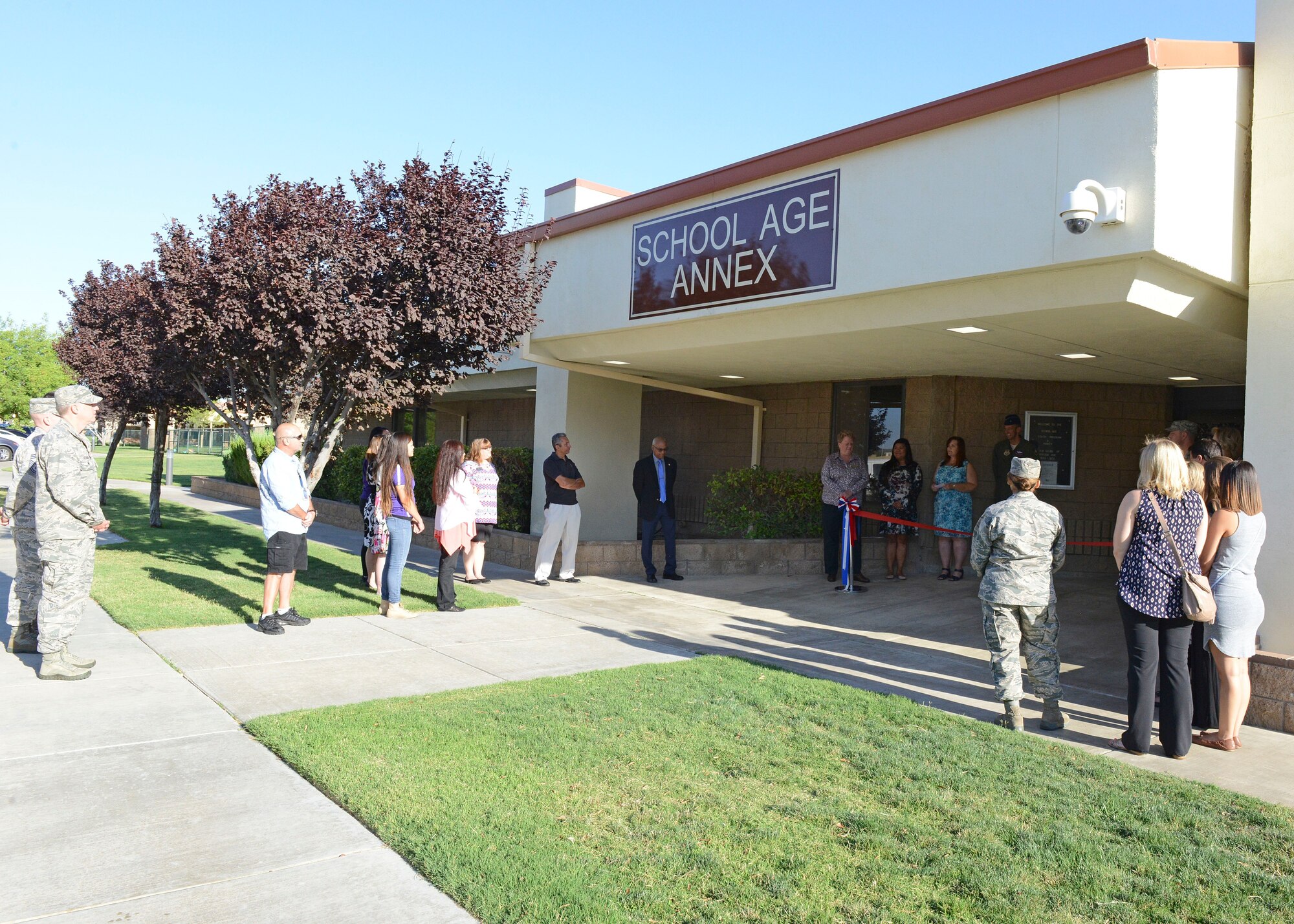 The recently renovated School Age Annex is located on Fitz-Gerald Blvd. in Bldg. 6459. Before and after school activities are offered to students from first to sixth grade.  (U.S. Air Force photo by Kenji Thuloweit)