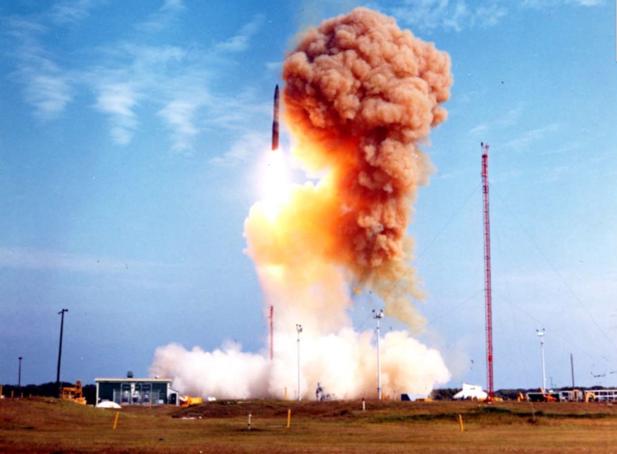 On Dec. 14, 1970, the last unarmed Minuteman III (LGM-30G) was launched from Cape Canaveral, Florida (formerly Cape Kennedy). Future ICBM launches moved to Vandenberg AFB, California, where they continue today(courtesy photo).