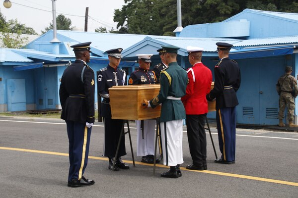 CAMP HUMPHREYS, PYEONGTAEK, Republic of Korea – The United Nations Command repatriated the remains of a Democratic People's Republic of Korean soldier in Panmujeom, the Joint Security Area (JSA), today at approximately 11:45 a.m. KST.