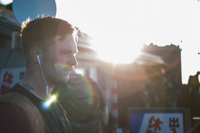 US Marines Climb Mount Fuji