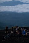 US Marines Climb Mount Fuji