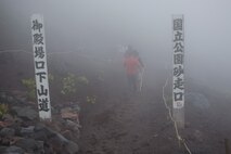 US Marines Climb Mount Fuji