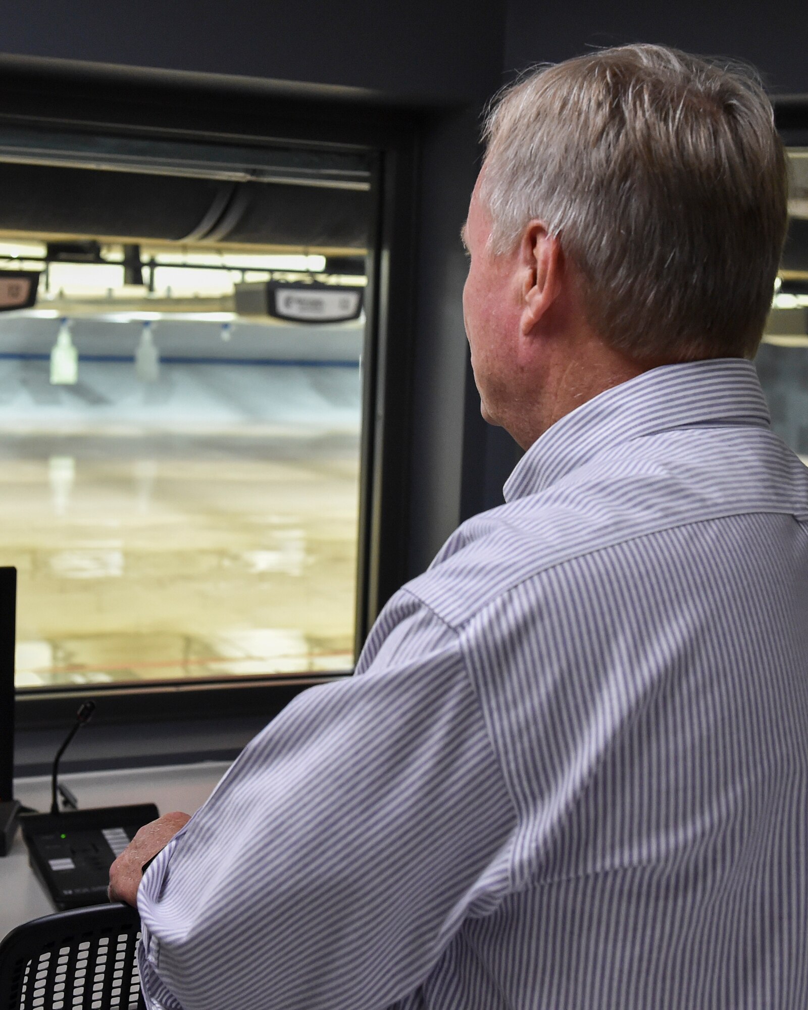 U.S. Congressman David Joyce, Ohio’s 14th District, visited Youngstown Air Reserve Station’s new Combat Arms Training and Maintenance firing range Aug. 8, 2018. Due to a scheduling conflict, Joyce was unable to attend the new CATM firing range’s recent ribbon cutting ceremony, but still wanted to come to YARS to see the state-of-the-art firing range designed to enhance the 910th Security Forces Squadron’s mission capability. The congressman also received an update on the 910th Airlift Wing’s priorities and future projects.