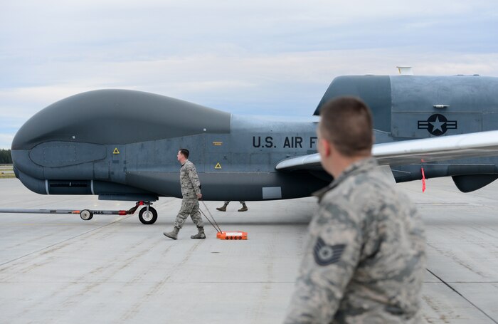 Global Hawk makes historic first landing at RED FLAG Alaska