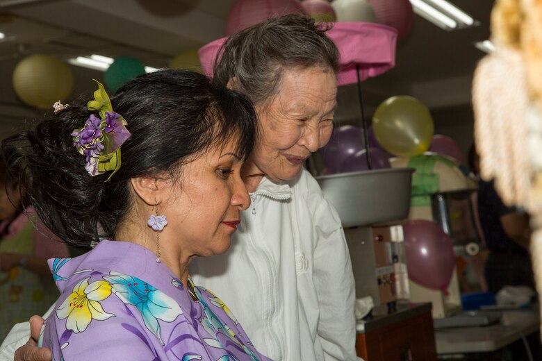 Air station residents attend Bon Odori Festival