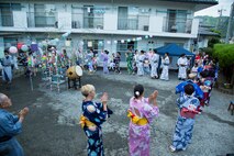 Air station residents attend Bon Odori Festival