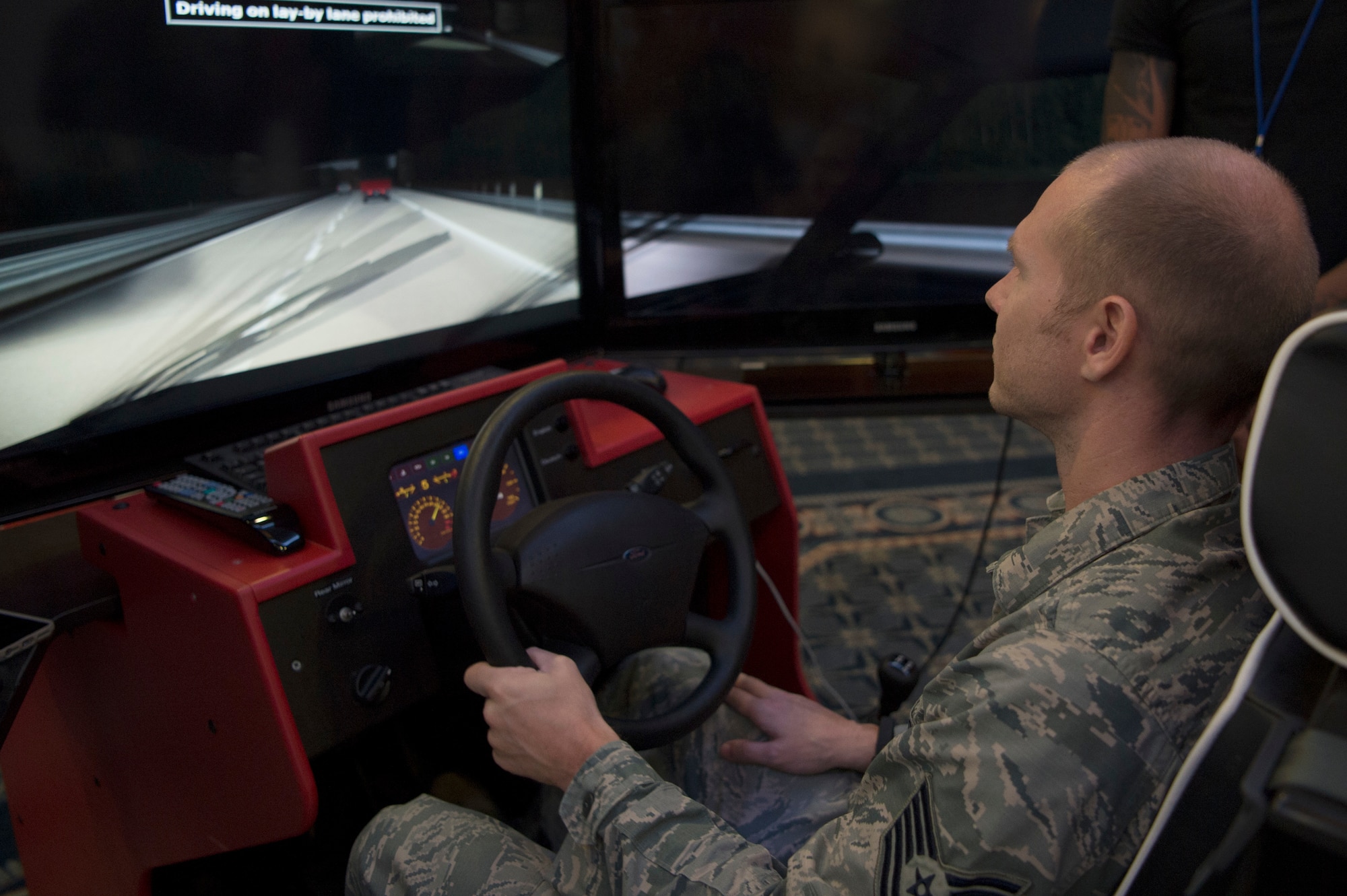 The driving simulator to was created to discourage people from drinking and driving