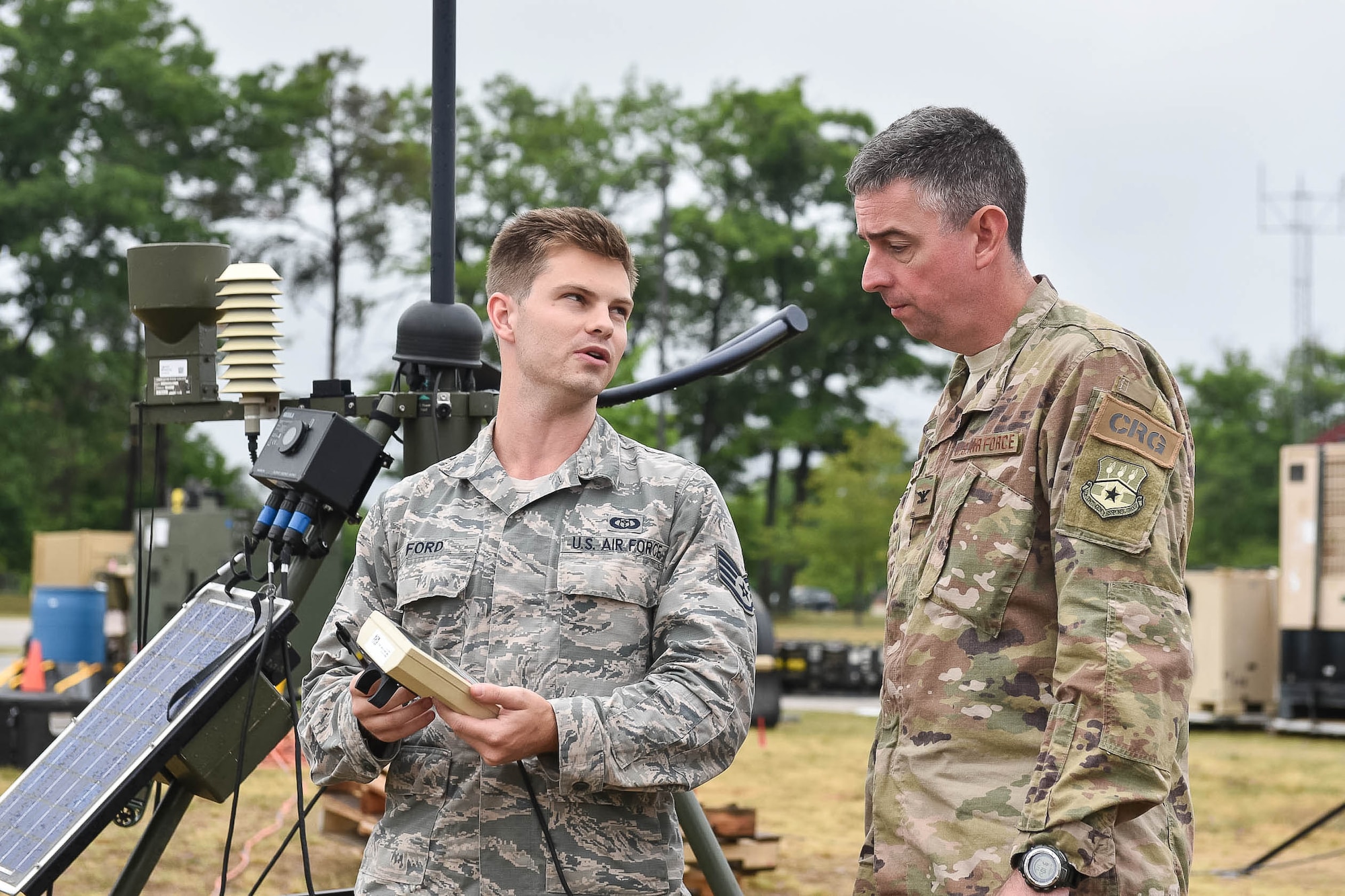 The 123rd CRG worked in conjunction with the U.S. Army’s 690th Rapid Port Opening Element to operate a Joint Task Force-Port Opening during the exercise. The objective of the JTF-PO is to establish a complete air logistics hub and surface distribution network. (U.S. Air National Guard photo by Maj. Allison Stephens)