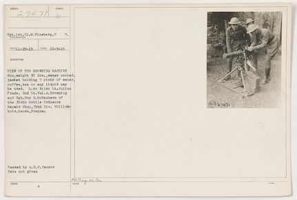 79th Division Soldiers, France, 1918