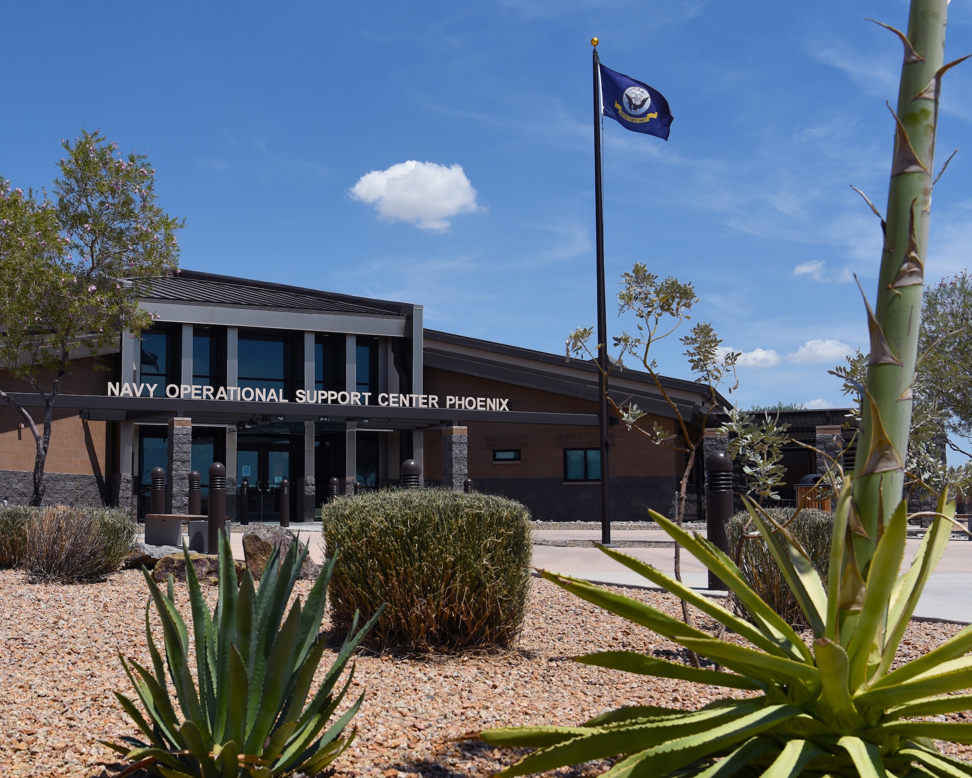 U.S. Navy Operational Support Center Phoenix stands at Luke Air Force Base, Ariz. Aug. 17, 2018.