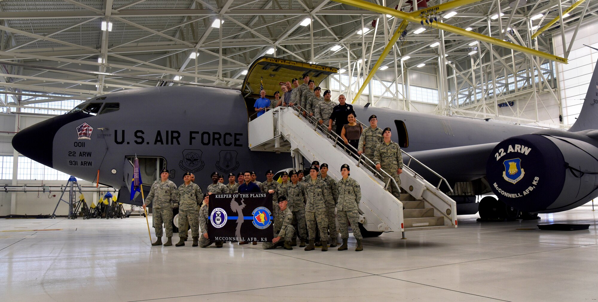 Members of the 22d Security Forces Squadron recently established a new chapter of the Air Force Security Forces Association at McConnell Air Force Base, Kansas. McConnell's chapter, the Keeper of the Plains, will support the AFSFA mission to honor the past, recognize the present and prepare for the future of the career field, as well as continue to help fellow defenders.