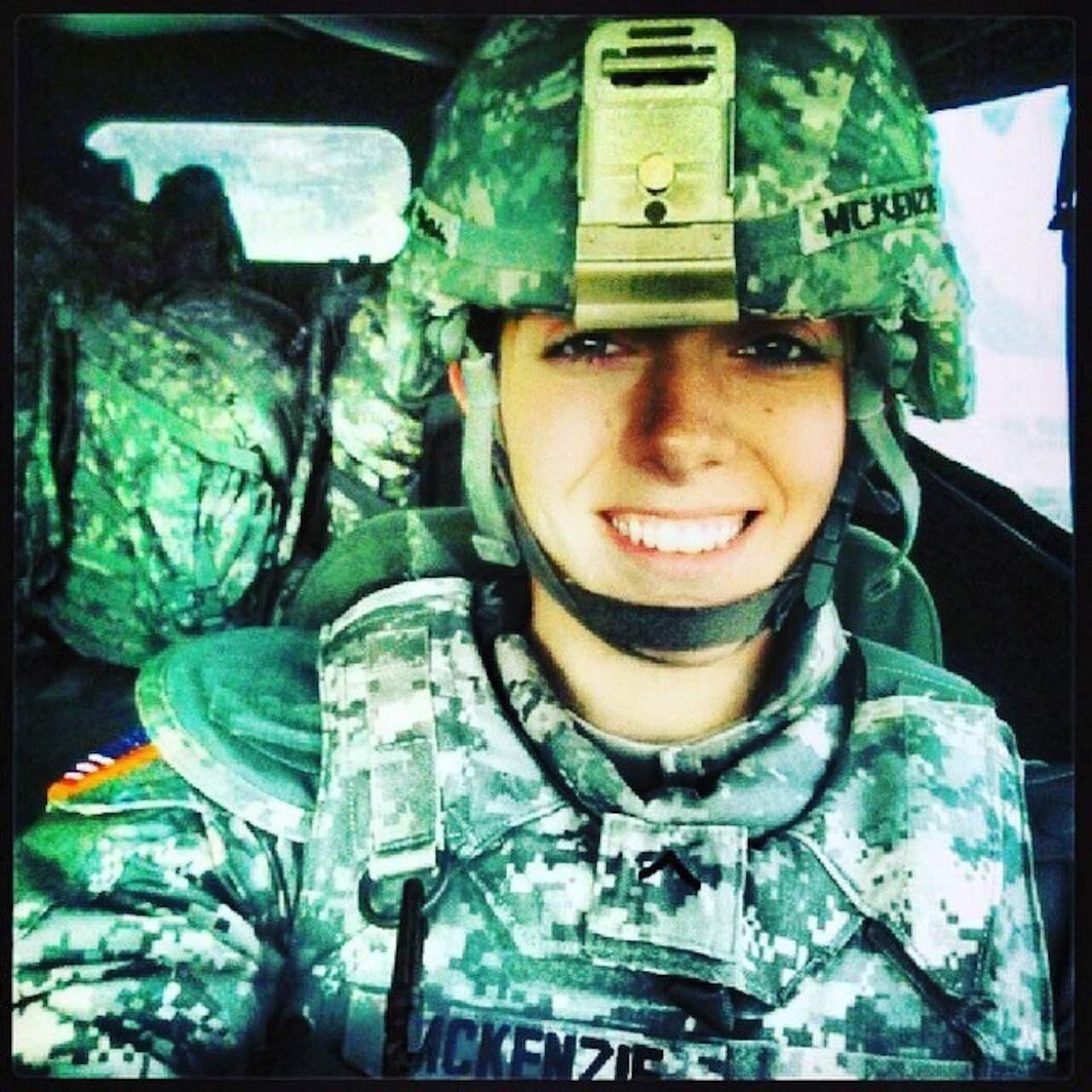 New York Army National Guard Spc.  Nicole McKenzie, shown here in a personal photo, a member of Company sA, 101st Expeditionary Signal Battalion, used her combat life saver skills to help save the life of a 12-year old boy who jumped from an overpass in Yonkers, N.Y. on August 3, 2018.