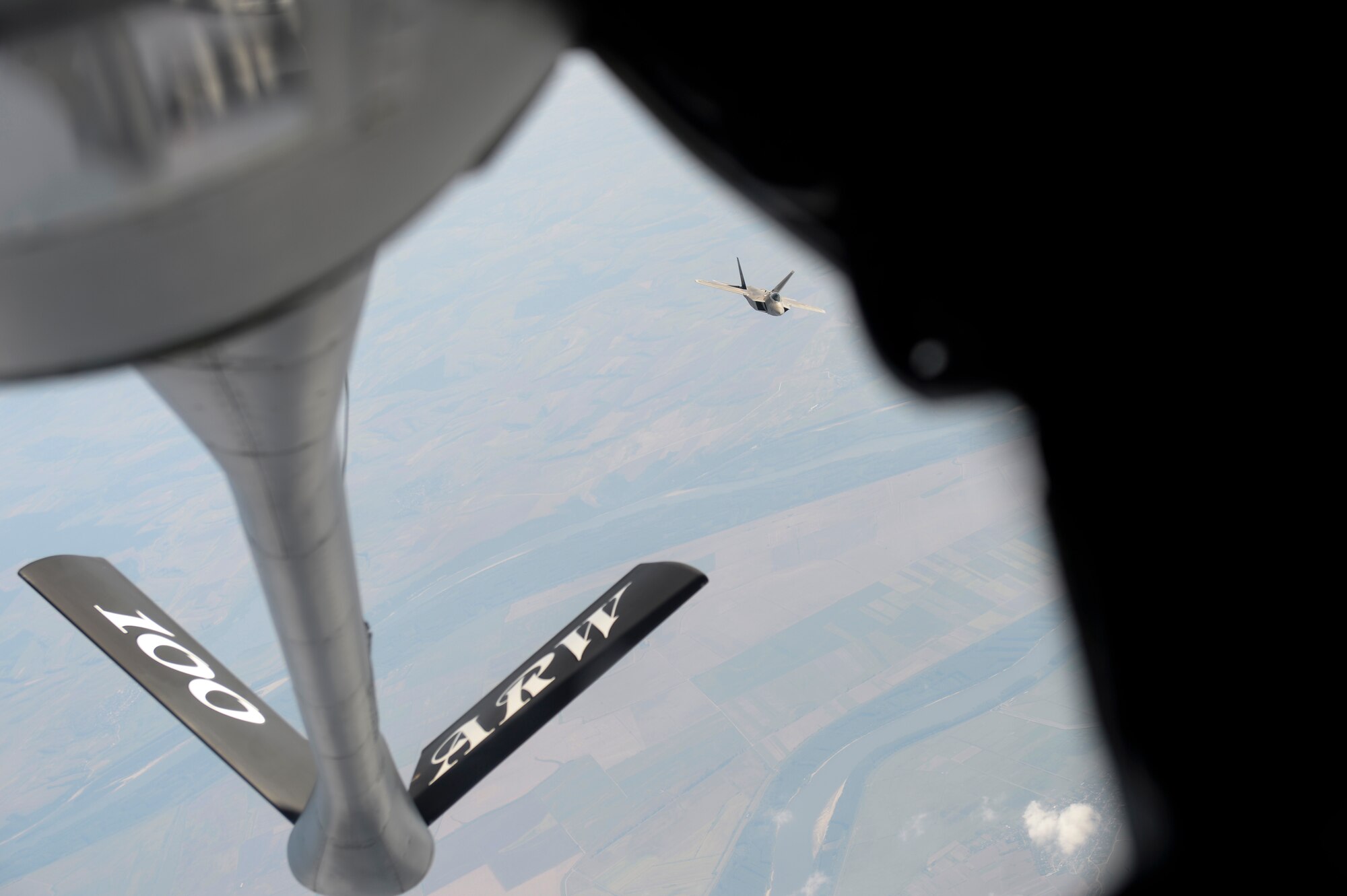 F-22s forward deployed to Camp Turzi, Romania, as part of the European Deterrence Initiative to train with the Romanian military and demonstrate U.S. commitment to regional security and stability.