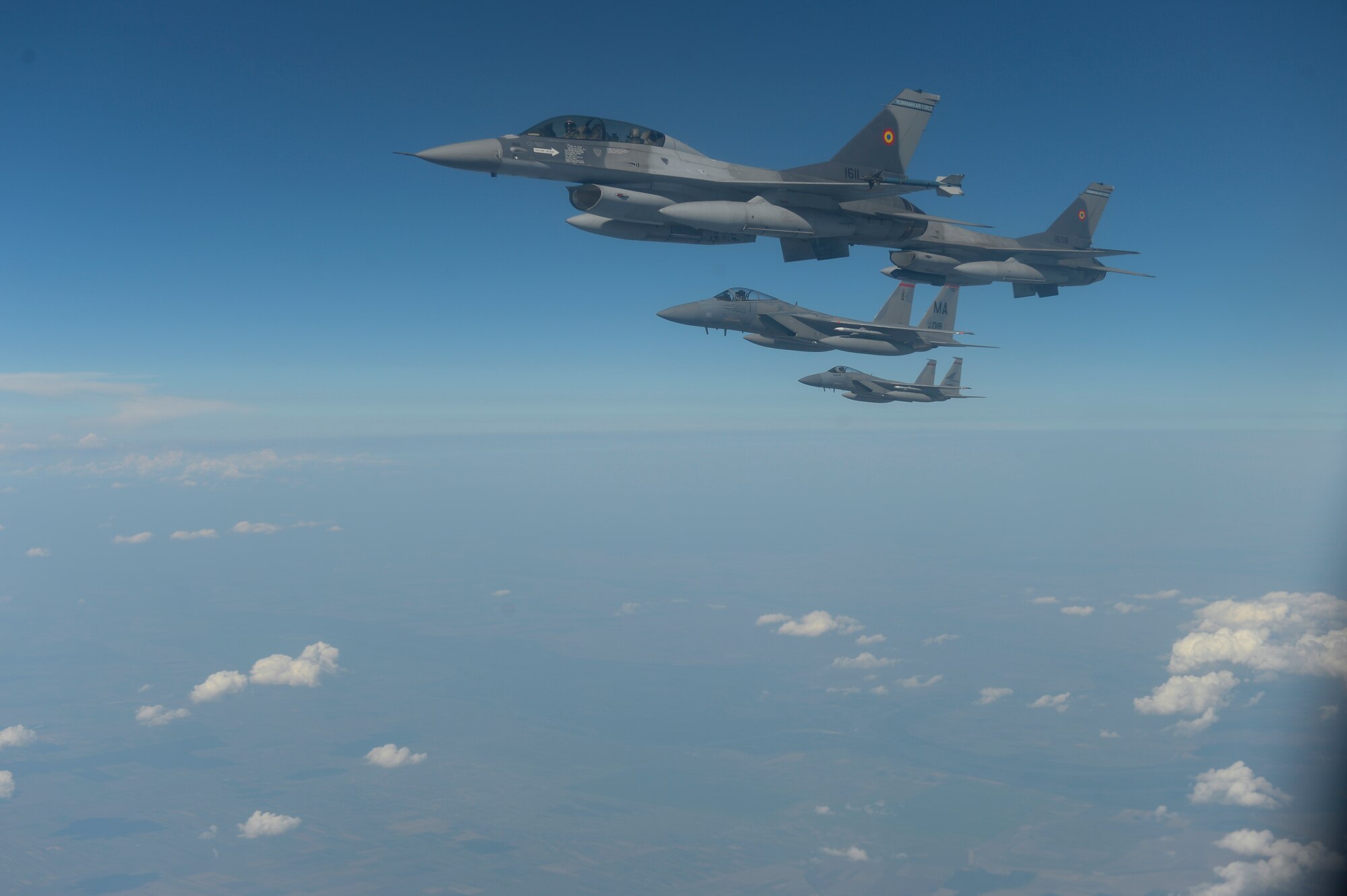F-22s forward deployed to Camp Turzi, Romania, as part of the European Deterrence Initiative to train with the Romanian military and demonstrate U.S. commitment to regional security and stability.