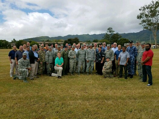 Air Force Operational Energy participated in the Air Force Global Engagement 2018 war games at Schofield Barracks, Hawaii in July 2018 to insert more realistic energy logistics scenarios and solutions into wargaming.