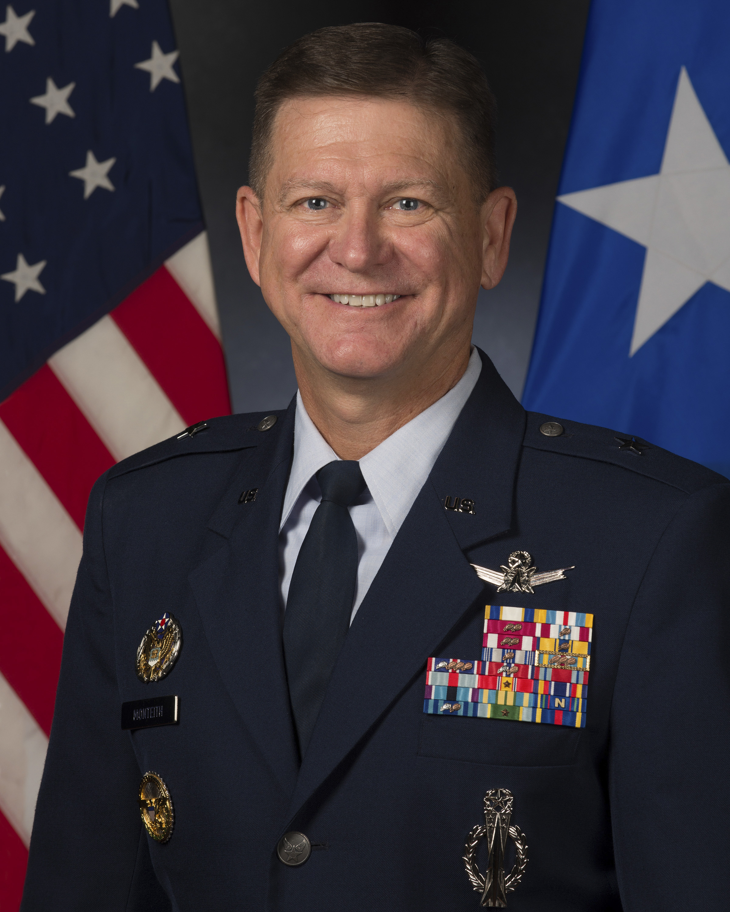 Brigadier General Wayne R Monteith U S Air Force Biography Display
