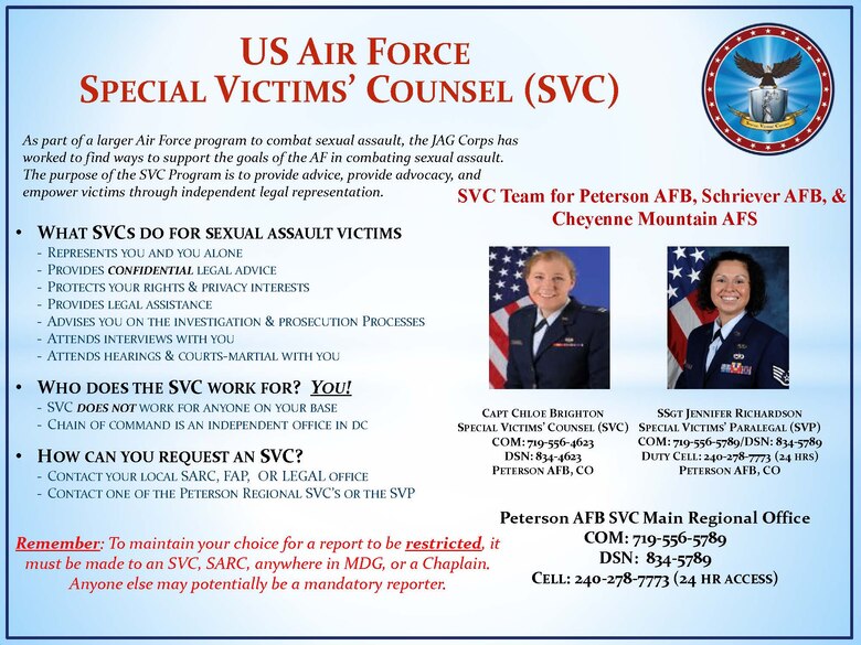 ADC SVC Counsel support legal law 50th Space Wing 21st Space Wing court-martial advice