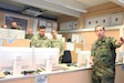 Soldiers at computers