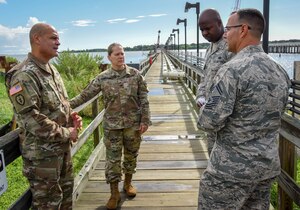 The 733rd Mission Support Group provides garrison support in crisis and emergency management, mail operations, installation and Rapid Port Opening Element support and exercise development to sustain 20,000 Army, Air Force and civilian personnel in accomplishing the Joint Base Langley-Eustis mission.