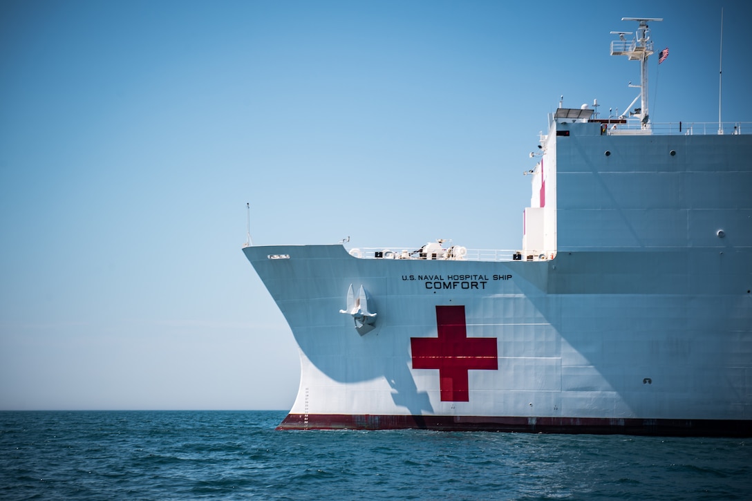 The Navy hospital ship USNS Comfort will deploy to Central America and South America in late September to begin a two-month humanitarian mission with stops in Colombia and elsewhere in the region. DoD photo