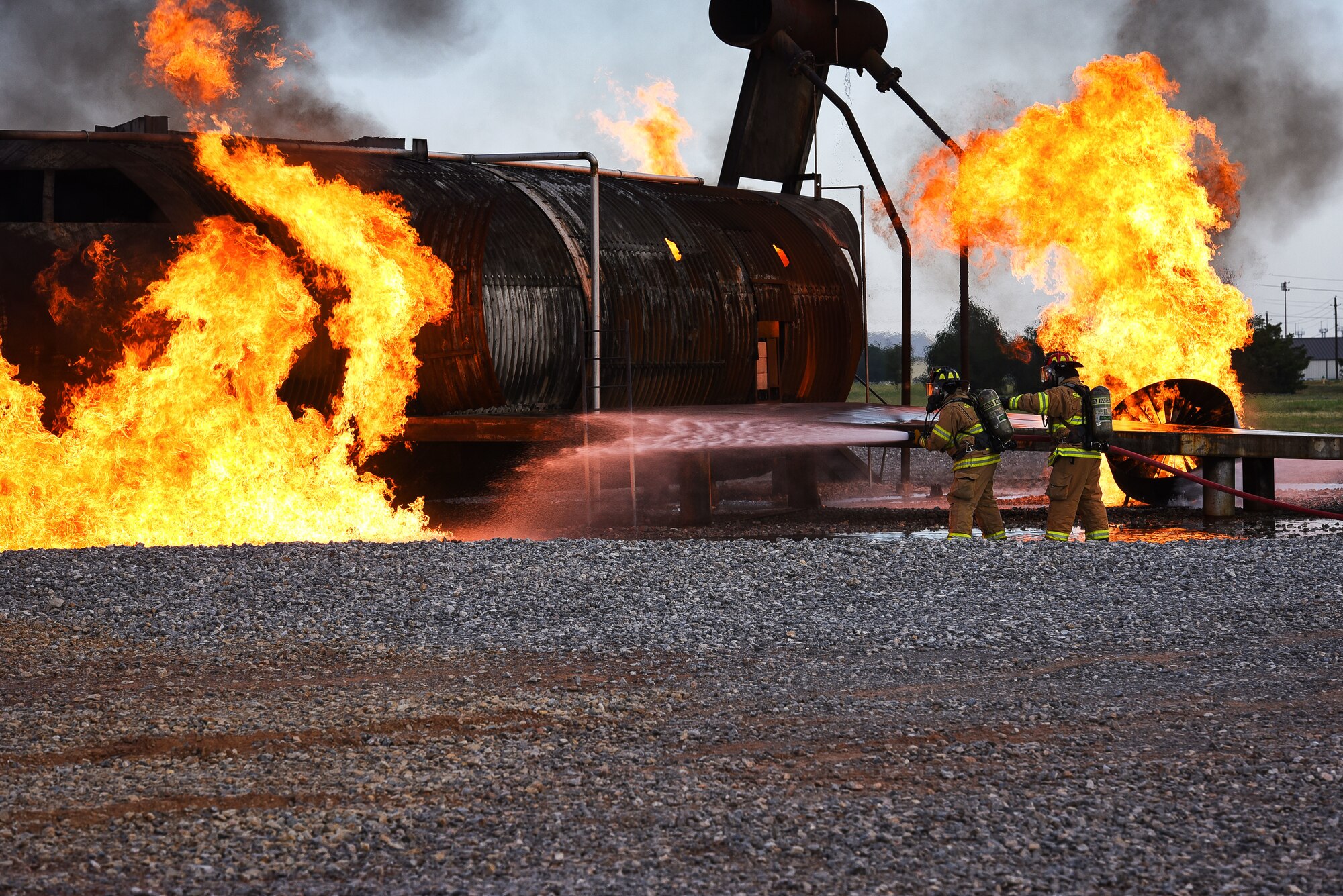 Sheppard AFB Fire Department Live-fire Training