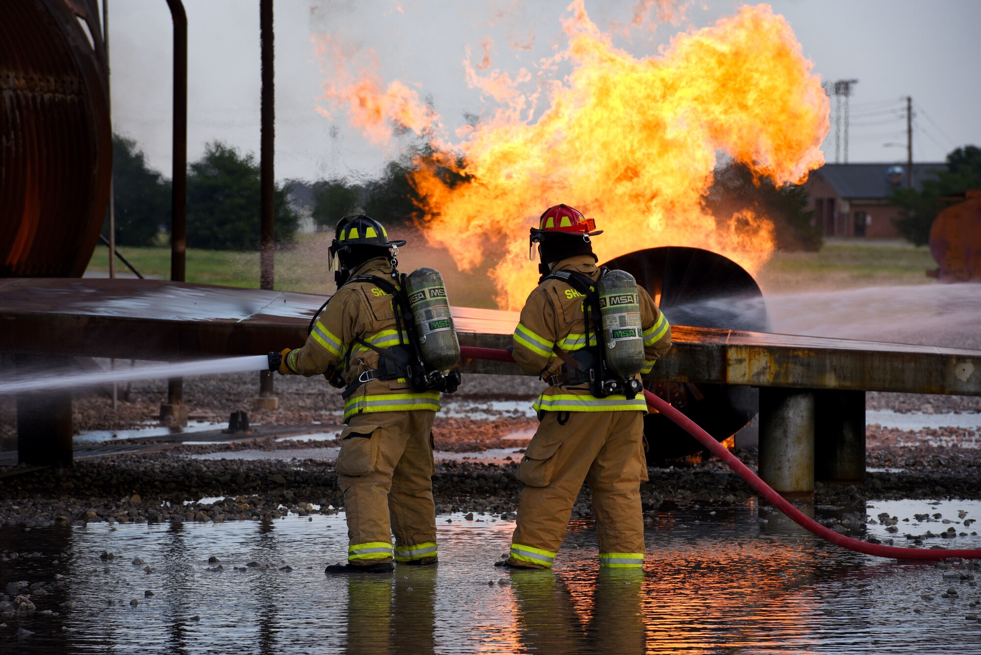 Sheppard AFB Fire Department Live-fire Training