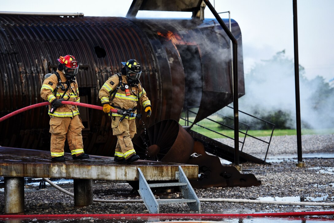 Sheppard AFB Fire Department Live-fire Training