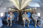 Soldiers assigned to the 3rd Squadron, 2nd Cavalry Regiment prepare for departure aboard an aircraft at the Nuremberg Airport, Germany, July 26, 2018. The Department of Defense announced in August 2018 a contract award aimed at overhauling the Defense Travel System.