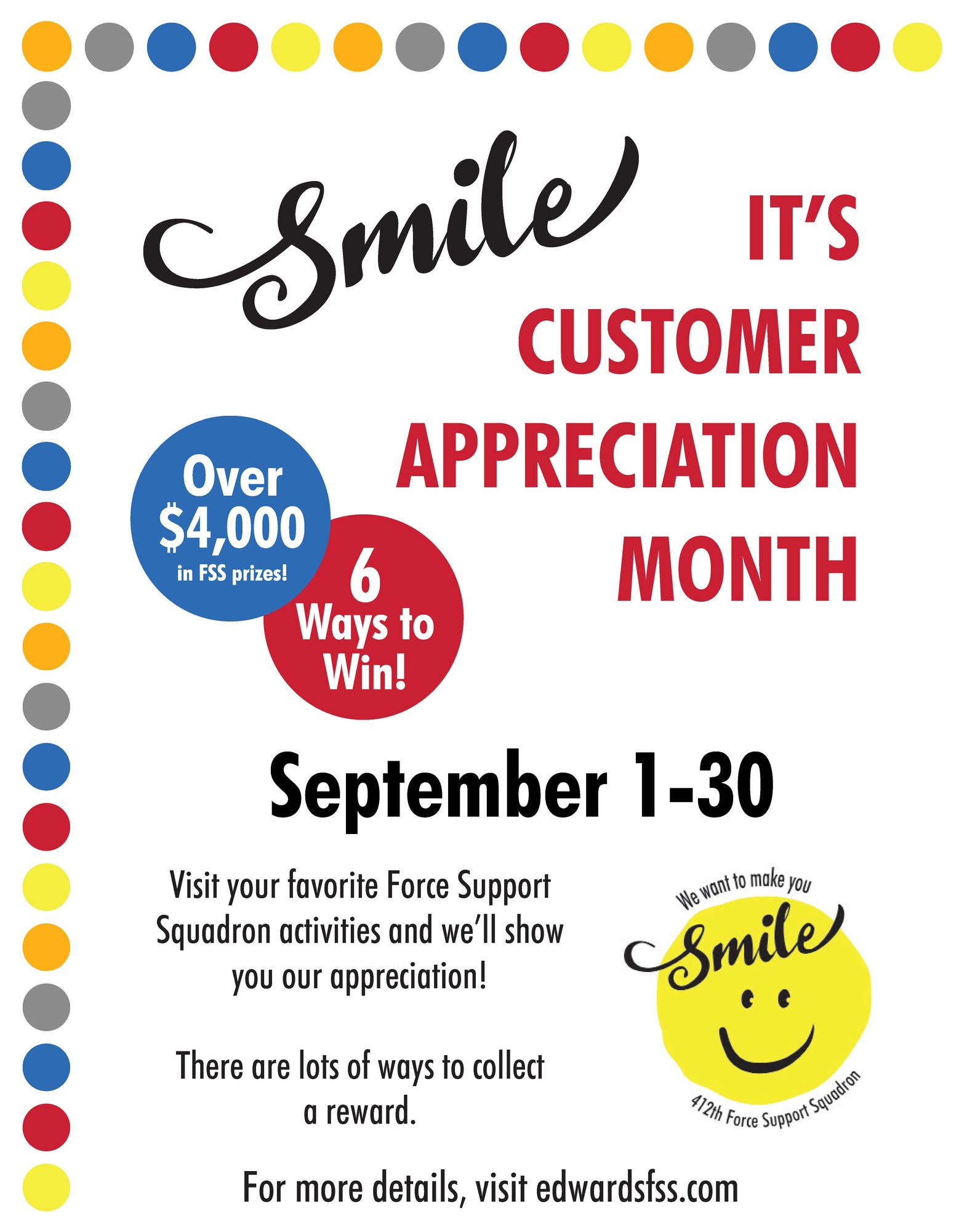 “Customer Appreciation Month” coming > Edwards Air Force Base > Article