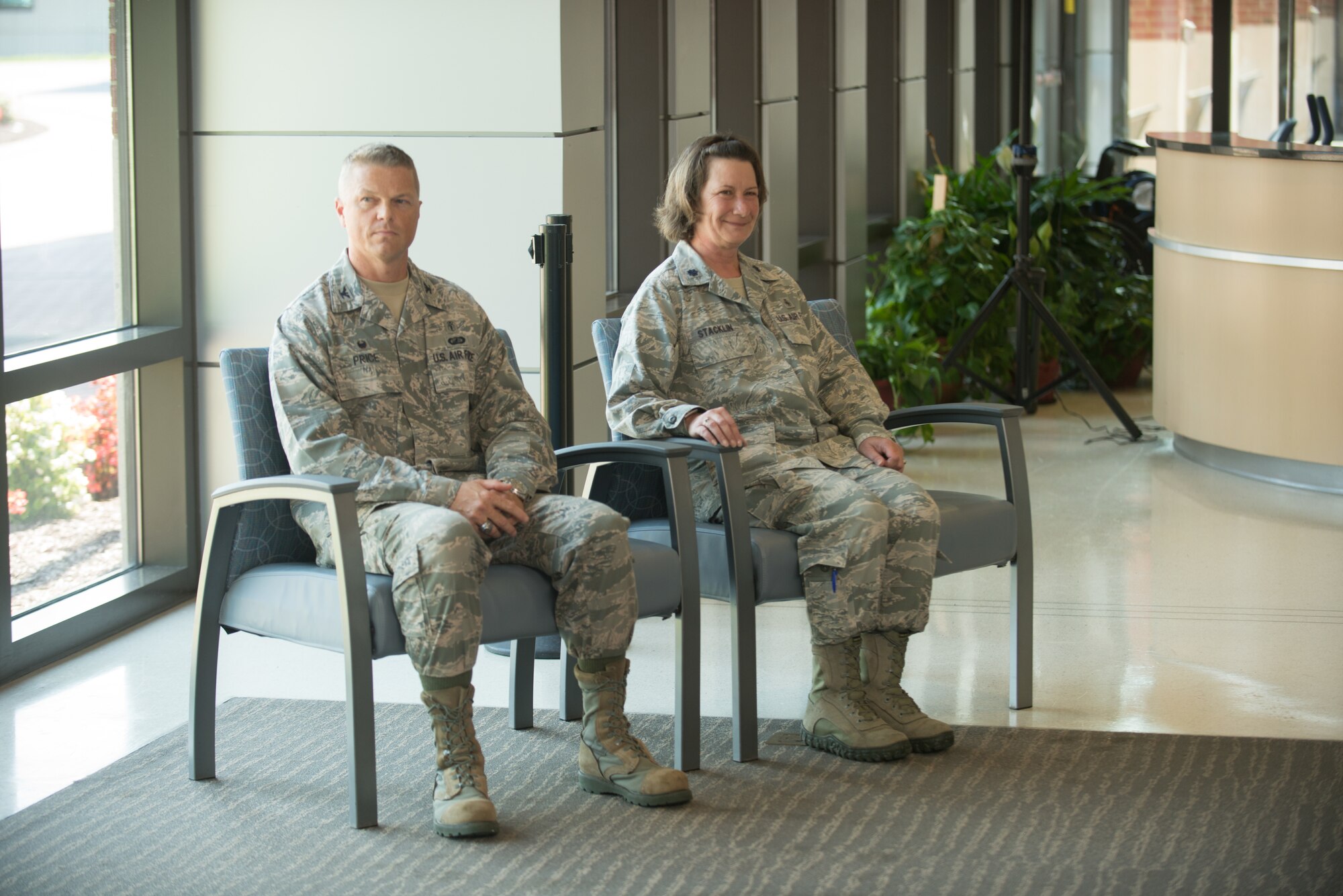 photo of the 192nd Medical Group Detachment 1 assumption of command ceremony.