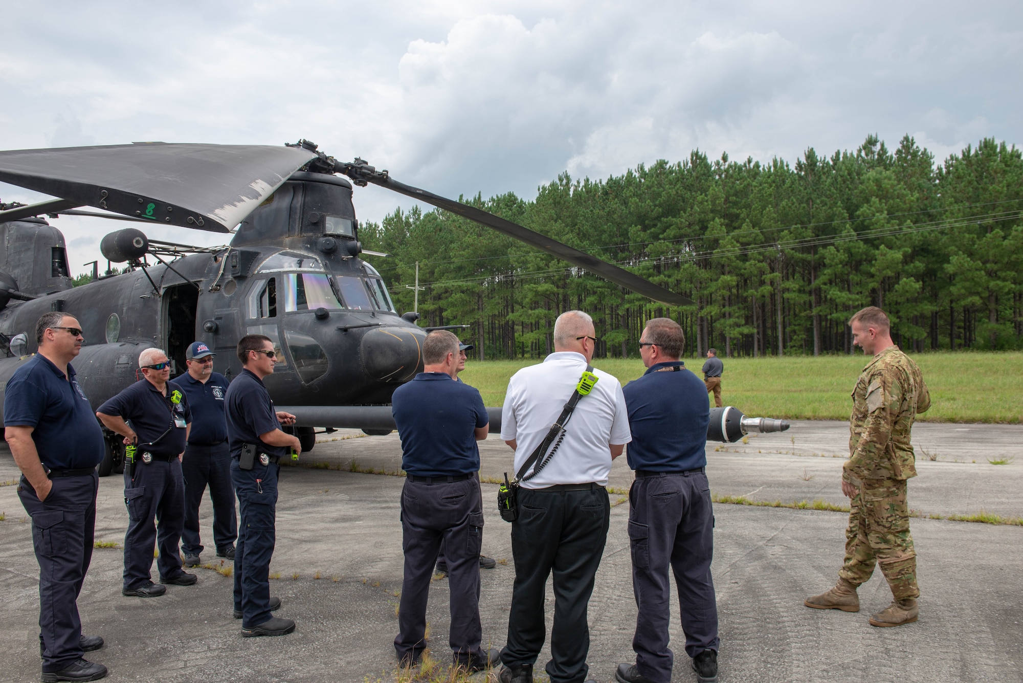 Arnold AFB Emergency Management Services conduct MH-47 familiarization training