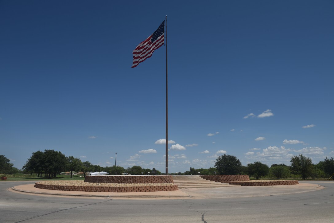 The beautification of the Dyess Air Force Base traffic circle was completed on Aug. 7, 2018 and took a total of 500 man-hours from the 7th Civil Engineer Squadron.