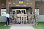 Members of the Djiboutian military visit with Kentucky Guardsmen during a leadership exchange as part of the State Partnership Program in Greenville, Ky., Aug. 16, 2018. Kentucky Guardsmen shared training fundamentals and ideas with instructors from the Djiboutian Armed Forces.