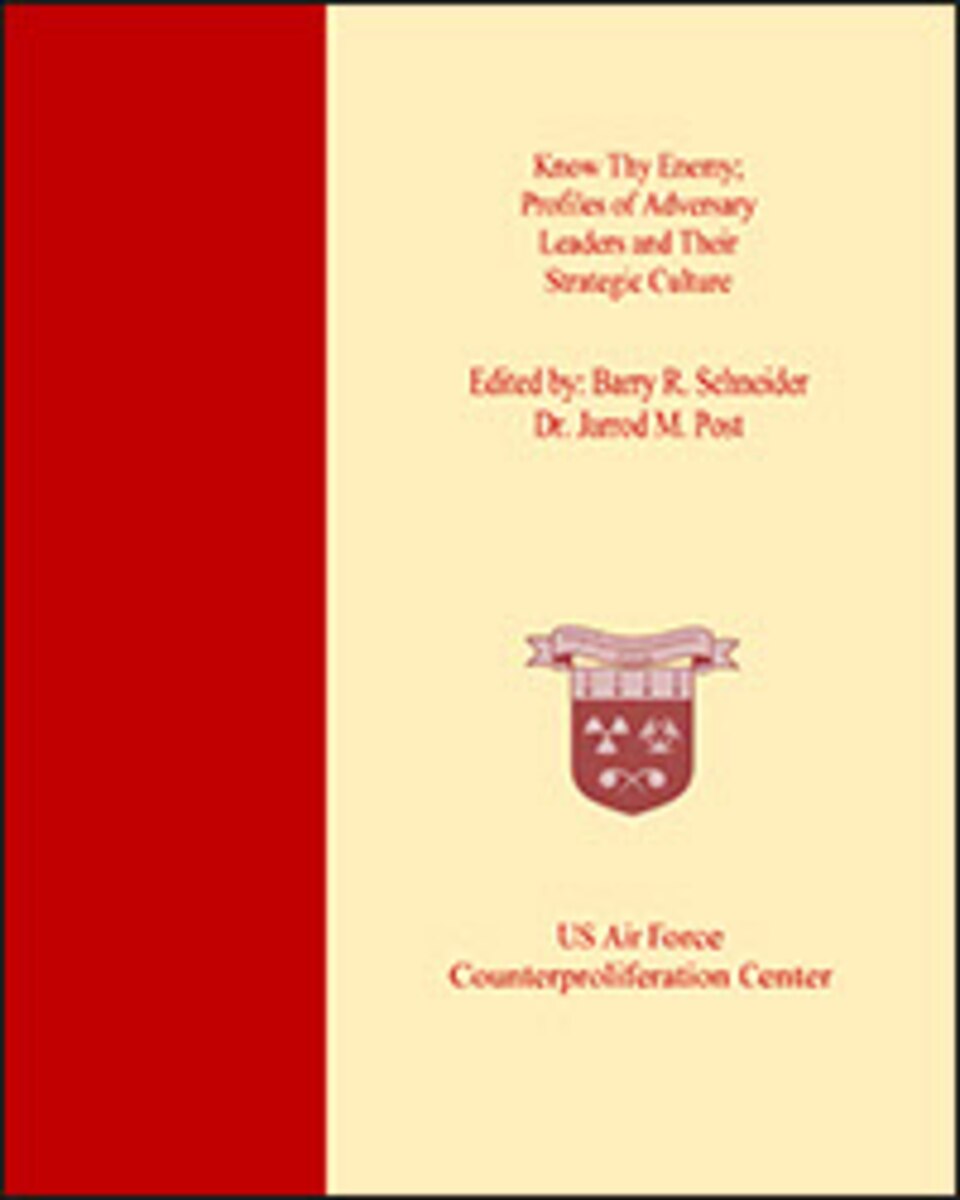 This diverse collection of articles includes discussions on strategic deterrence, the Muslim Brotherhood, Pakistan's leaders, North Korea's leadership, Iran's leadership, Iraq's past experience with Saddam Hussein, Syria's leadership, Libya's leadership, behavior models of adversaries, and the need for precise assessments of rivals.