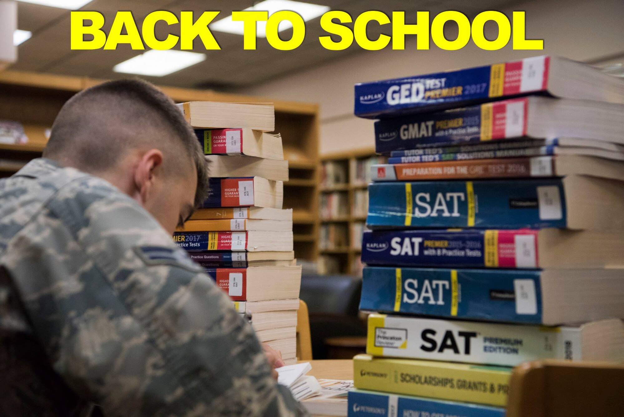 Airman have a variety of ways to pursue education. (U.S. Air Force graphic by Airman 1st Class Zoe Thacker)