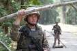 A soldier from the Armed Forces of the Republic of Kazakhstan stands at his post on a checkpoint set-up as part of the Field Training Exercise portion of Exercise STEPPE EAGLE 18.

The United States and Kazakhstan continue to be partners in ensuring regional stability and security in Central Asia.