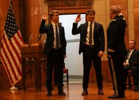 INDIANAPOLIS - On August 25, 2018, Senator Evan Bayh's son, Beau Bayh, took his oath to join the ranks of the world's finest fighting force in Indianapolis. Bayh will now proceed to OCS to earn his commission as an officer in the U.S. Marine Corps.